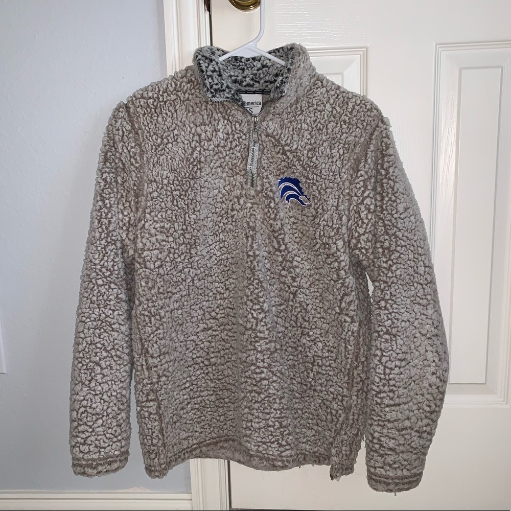 j. america quarter zip wubby jacket